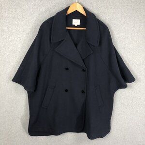 LOFT navy Cape Jacket